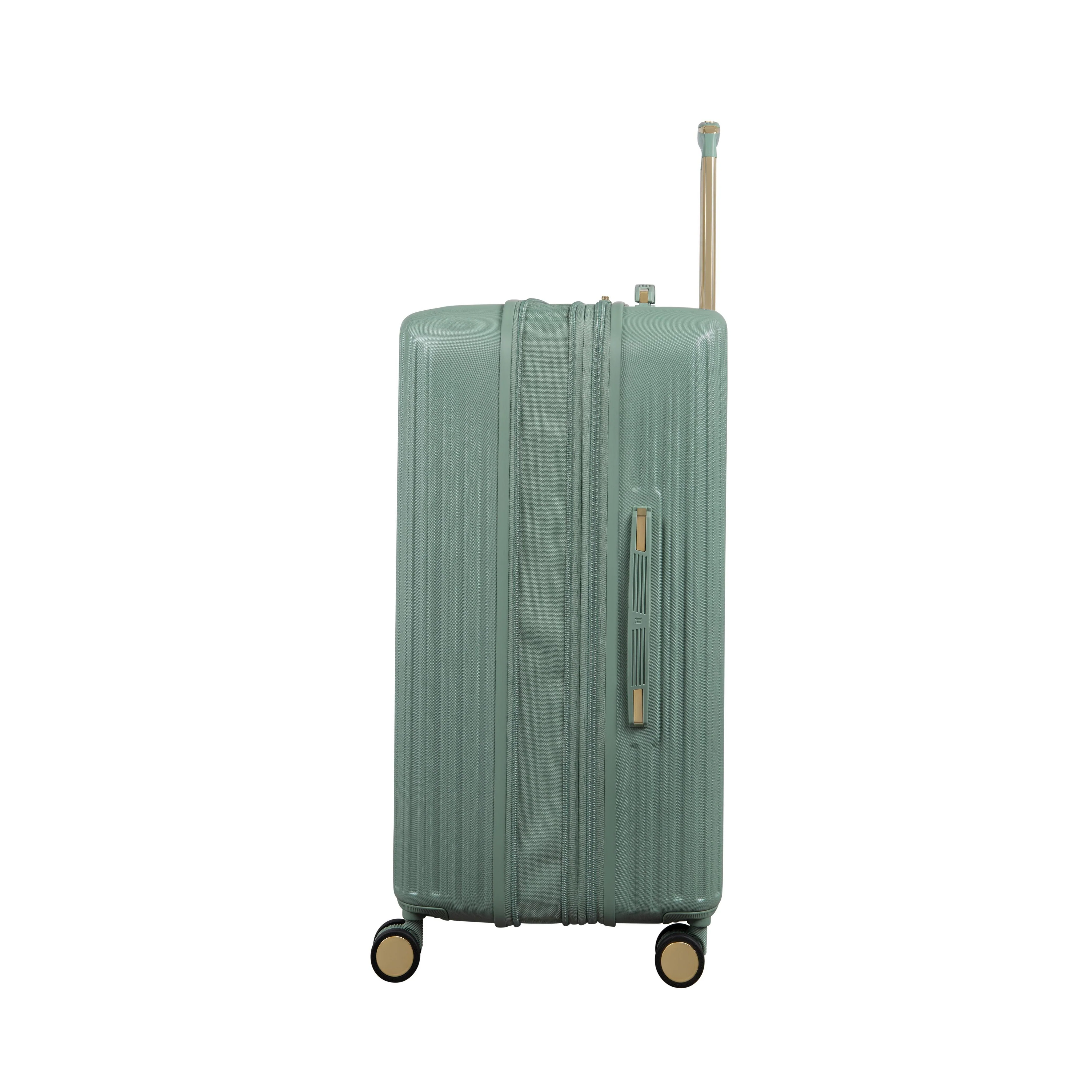 CLOSEOUT - Luxuriant 27" Hardside Checked 8 Wheel Expandable Spinner (Iceberg Green) - Image 4