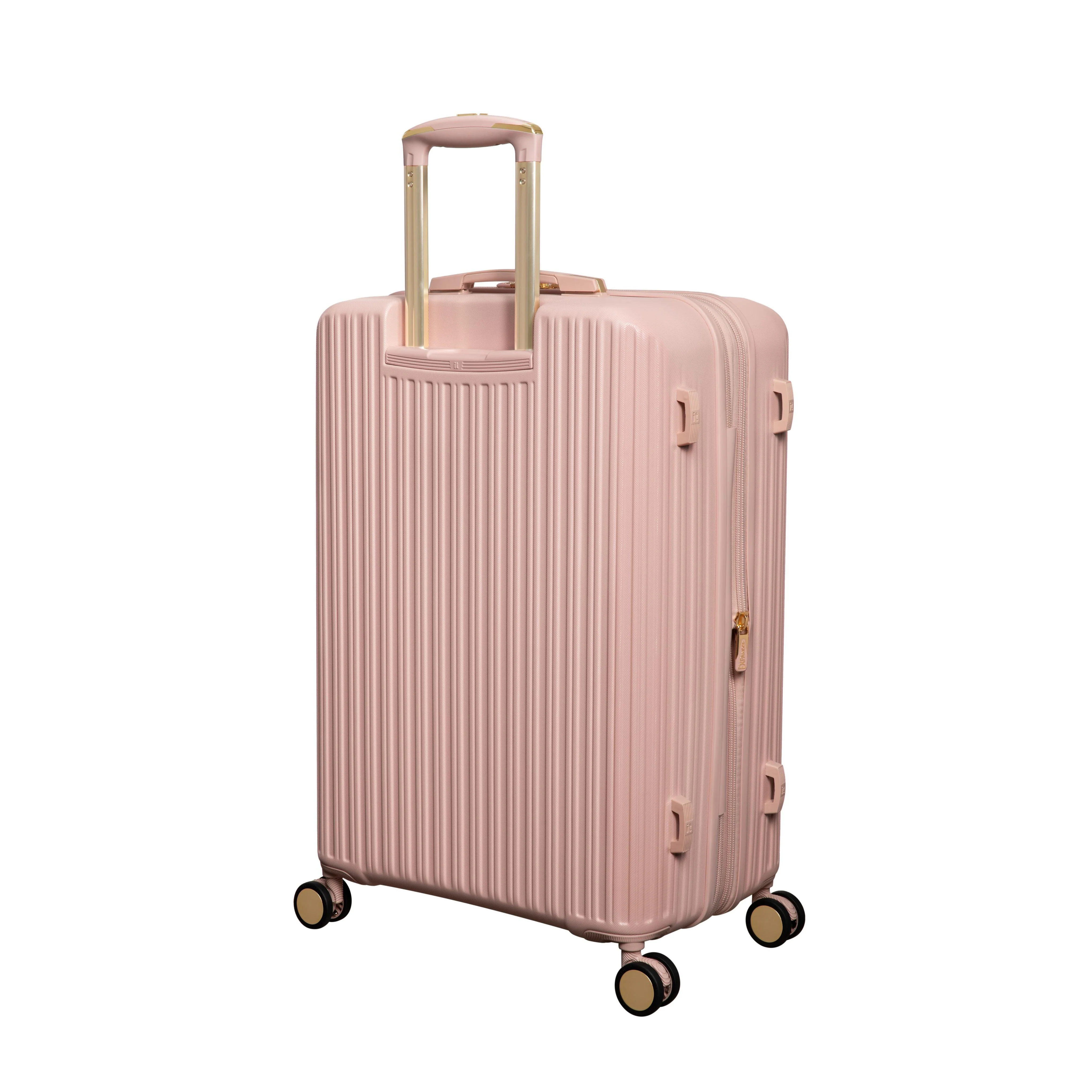 CLOSEOUT - Luxuriant 27" Hardside Checked 8 Wheel Expandable Spinner (Rose Sand) - Image 3