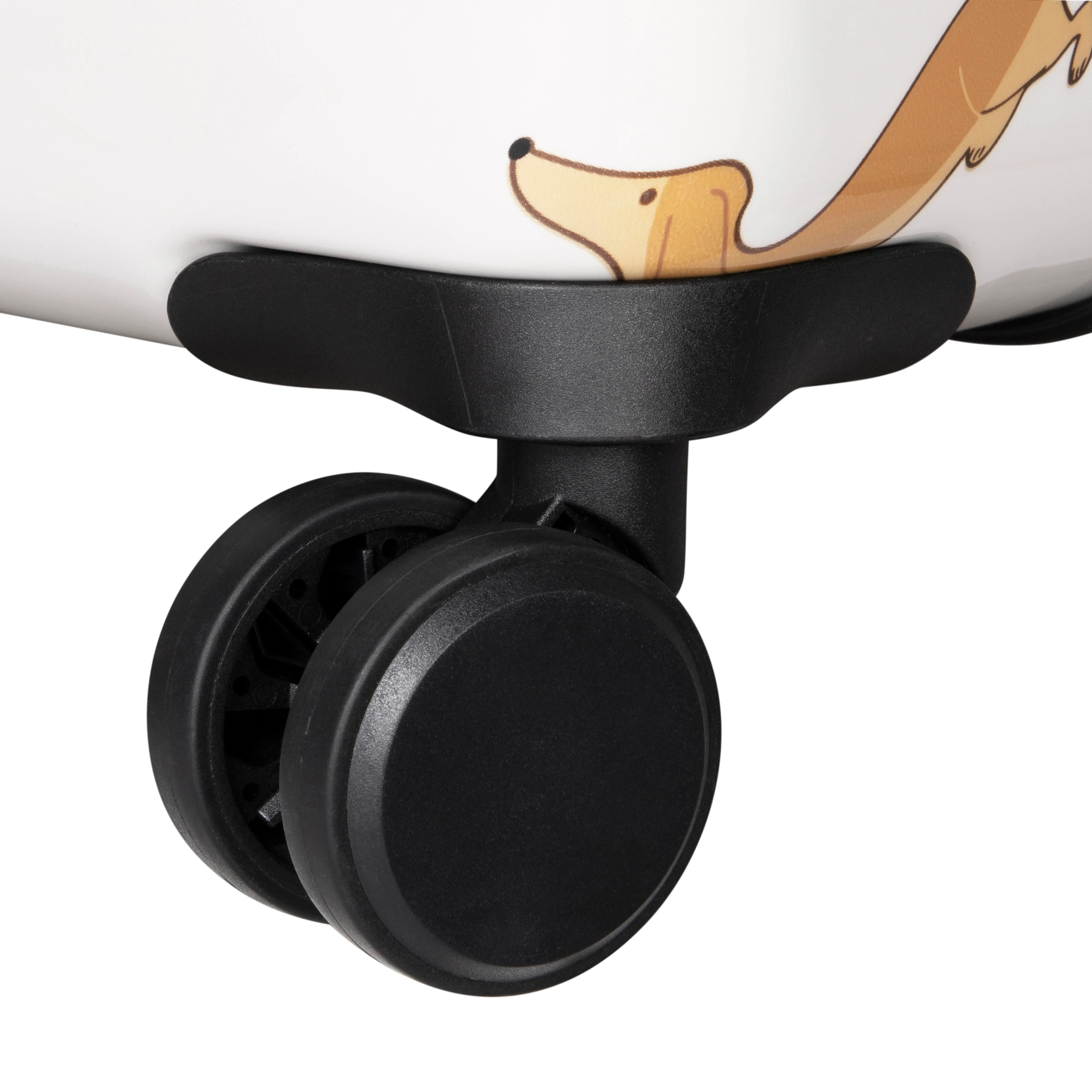 Sheen 3 Piece Hardside 8 Wheel Expandable Spinner Set (Cream Mini Dachshunds) - Image 10
