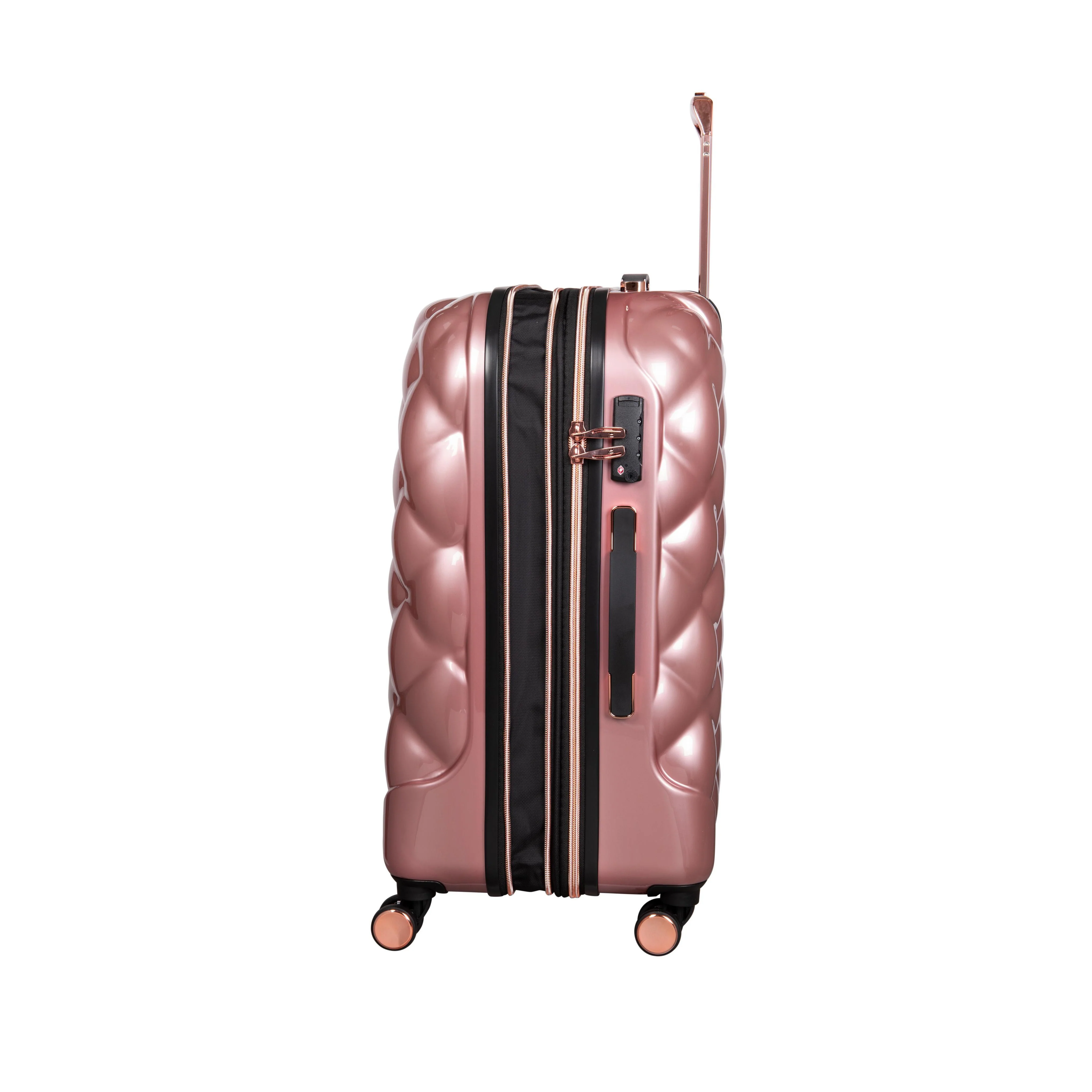 CLOSEOUT - St. Tropez Trois 31" Hardside 8 Wheel Expandable Spinner Luggage (Metallic Rose Gold) - Image 4