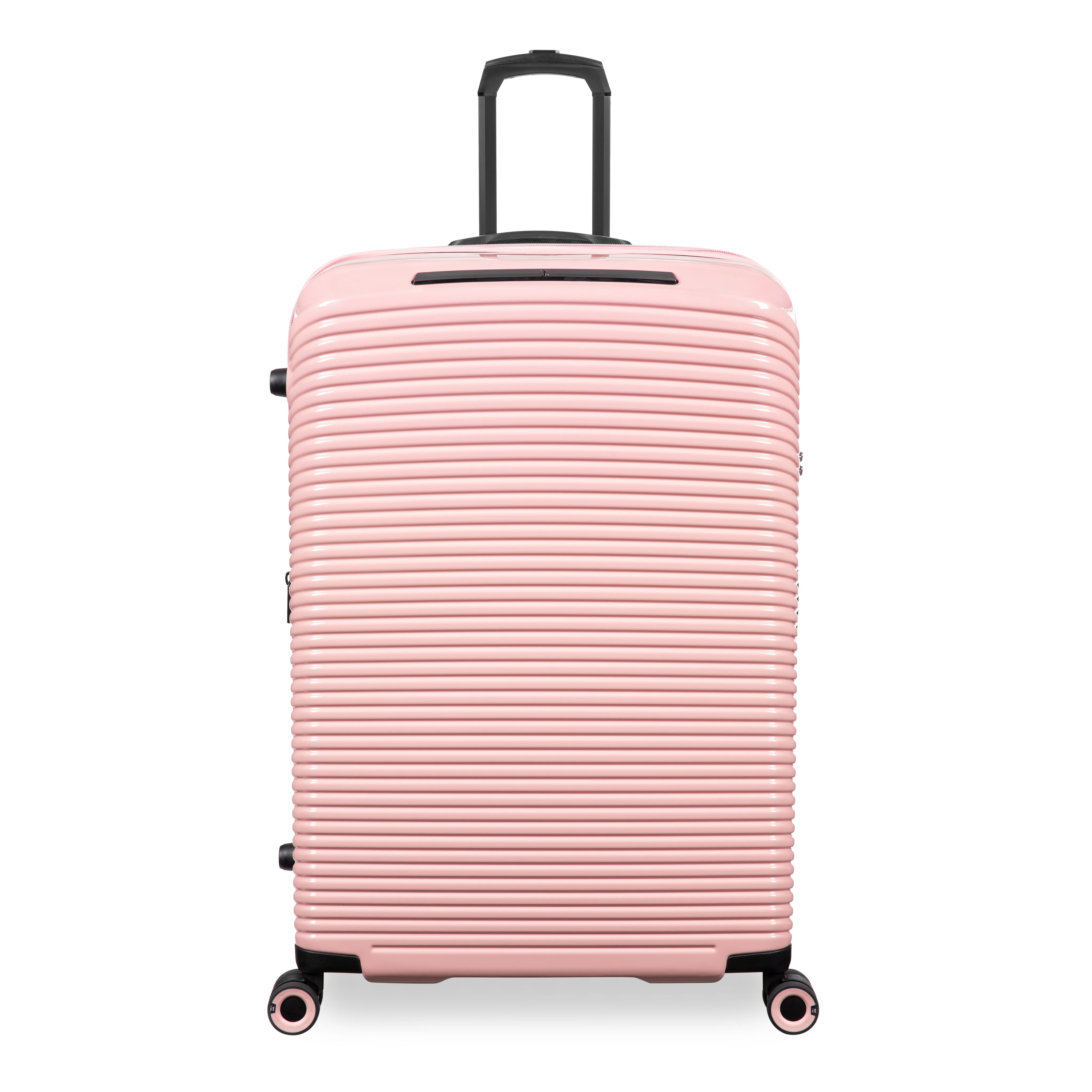 CLOSEOUT - Traversed 28" Hardside Checked 8 Wheel Expandable Spinner (Metallic Rose Gold) - Image 3