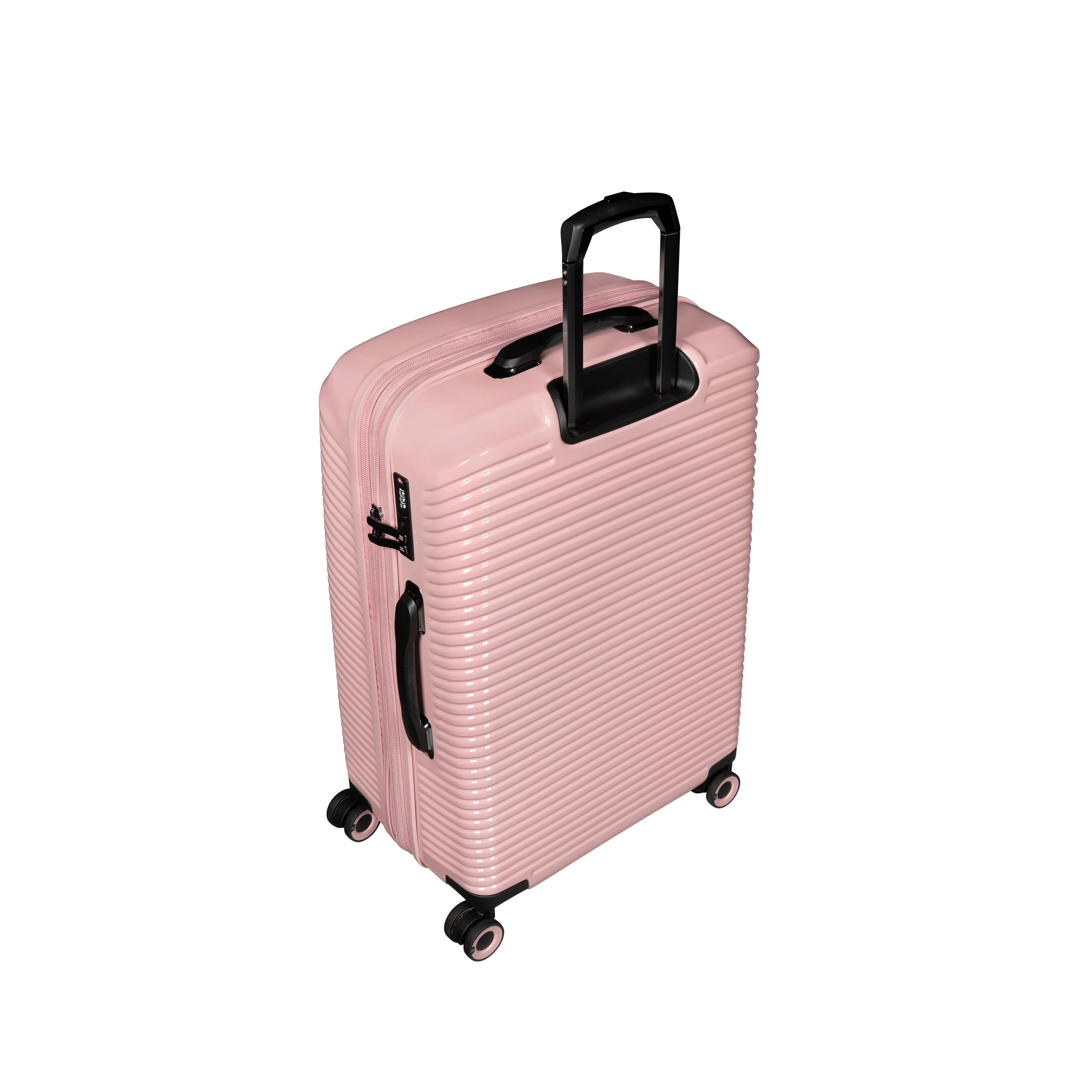 CLOSEOUT - Traversed 28" Hardside Checked 8 Wheel Expandable Spinner (Metallic Rose Gold) - Image 5