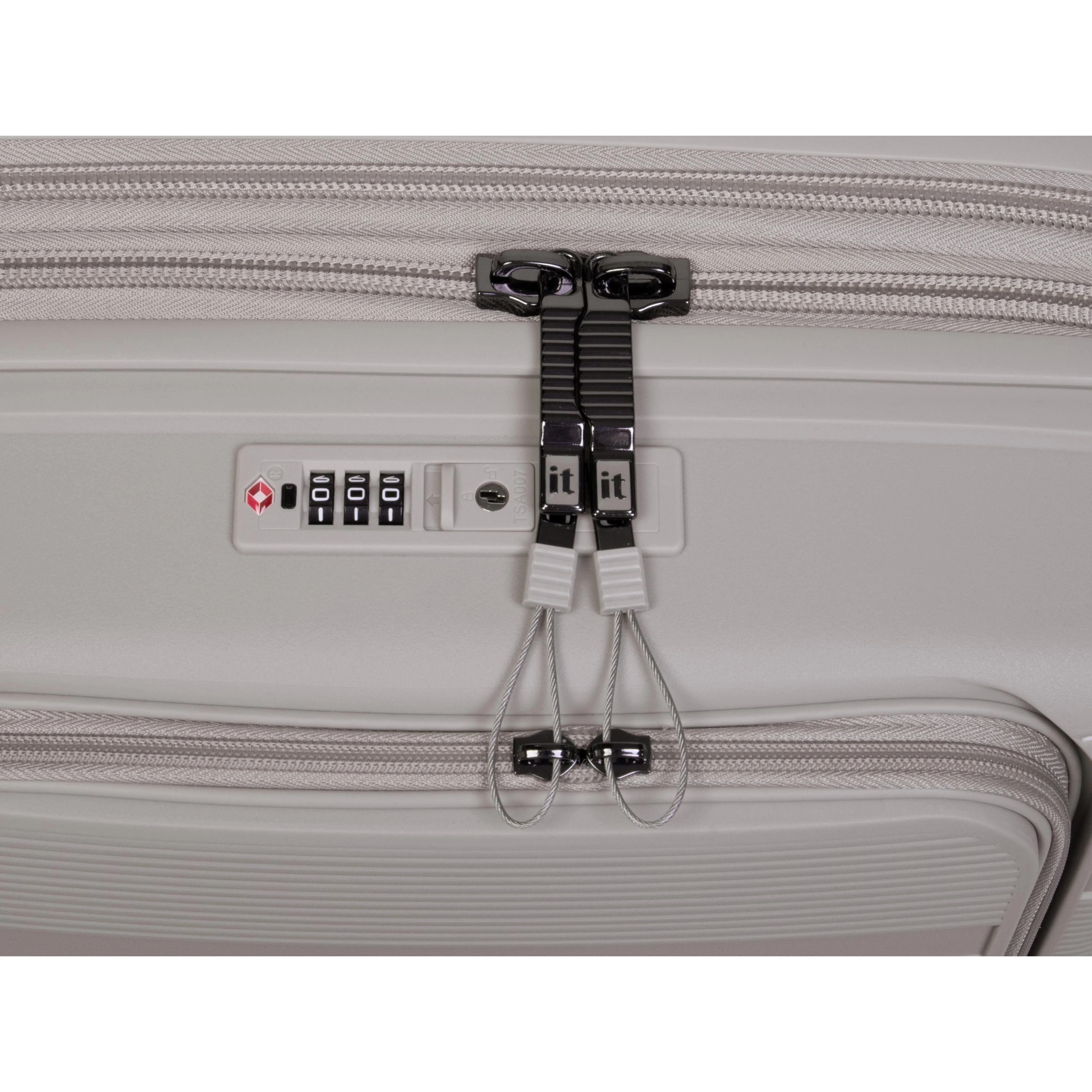 Unanimous 3 Piece Hardside 8 Wheel Expandable Spinner Set (Milk Tea) - Image 17