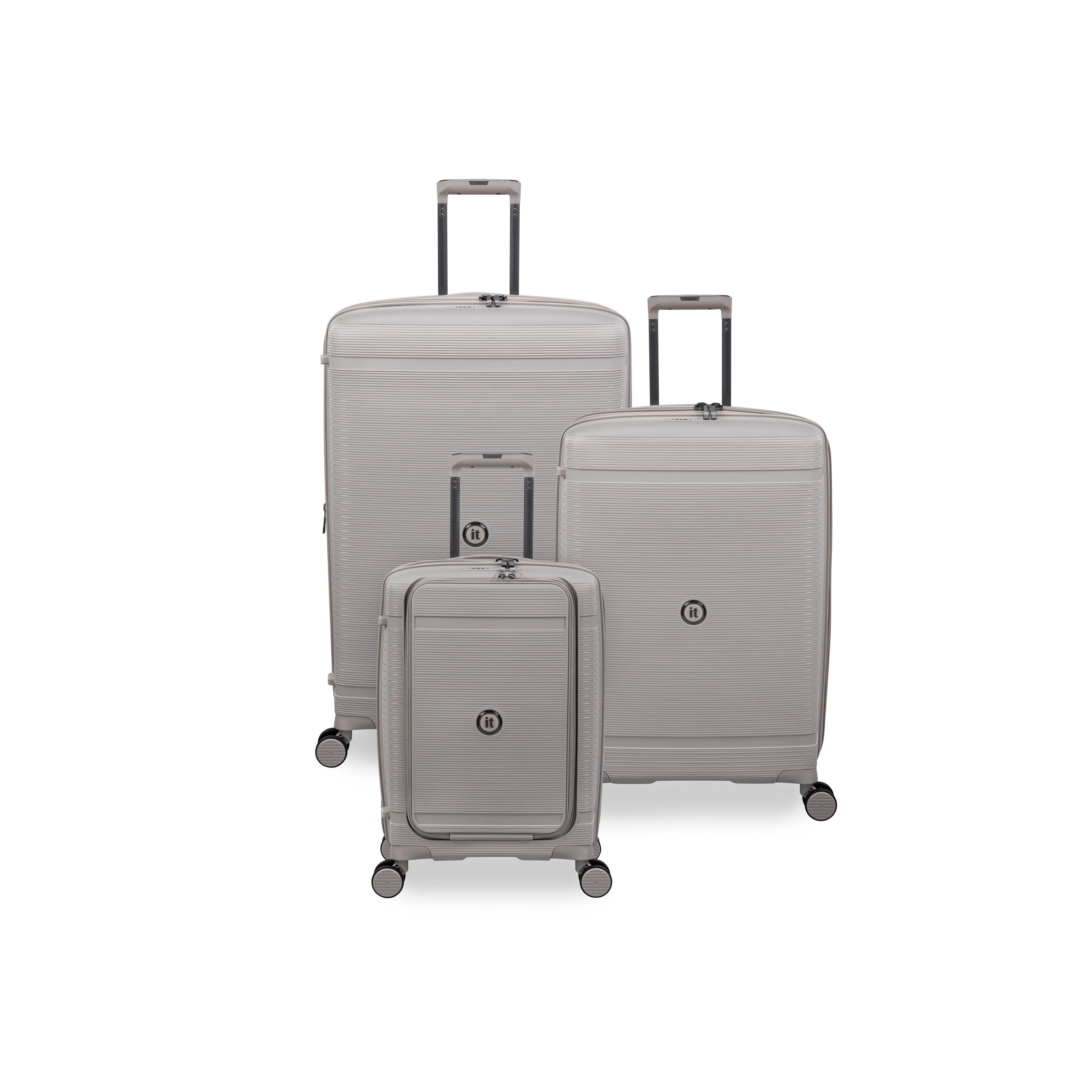 Unanimous 3 Piece Hardside 8 Wheel Expandable Spinner Set (Milk Tea) - Image 3
