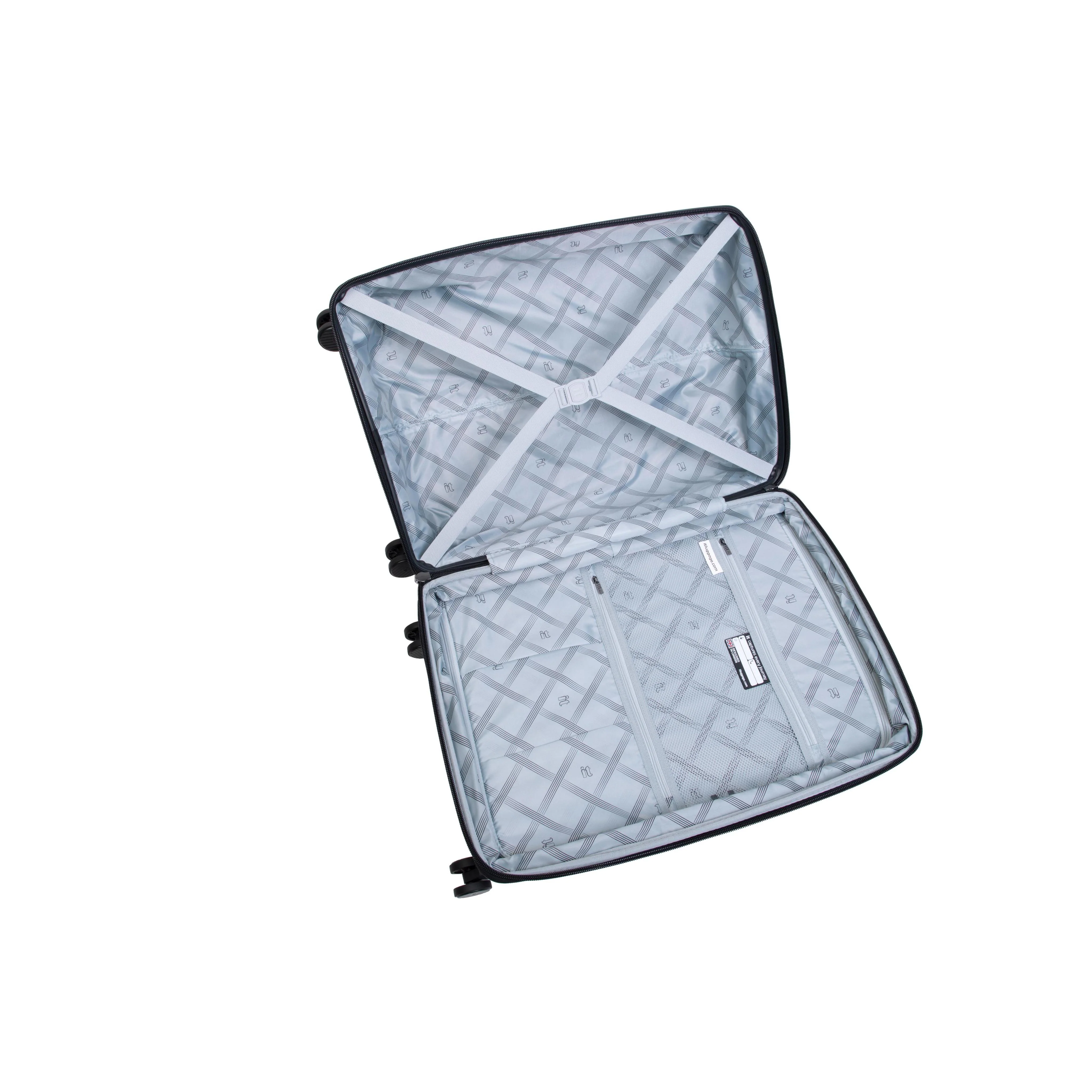 Unanimous 30" Hardside Checked 8 Wheel Expandable Spinner (Black) - Image 8