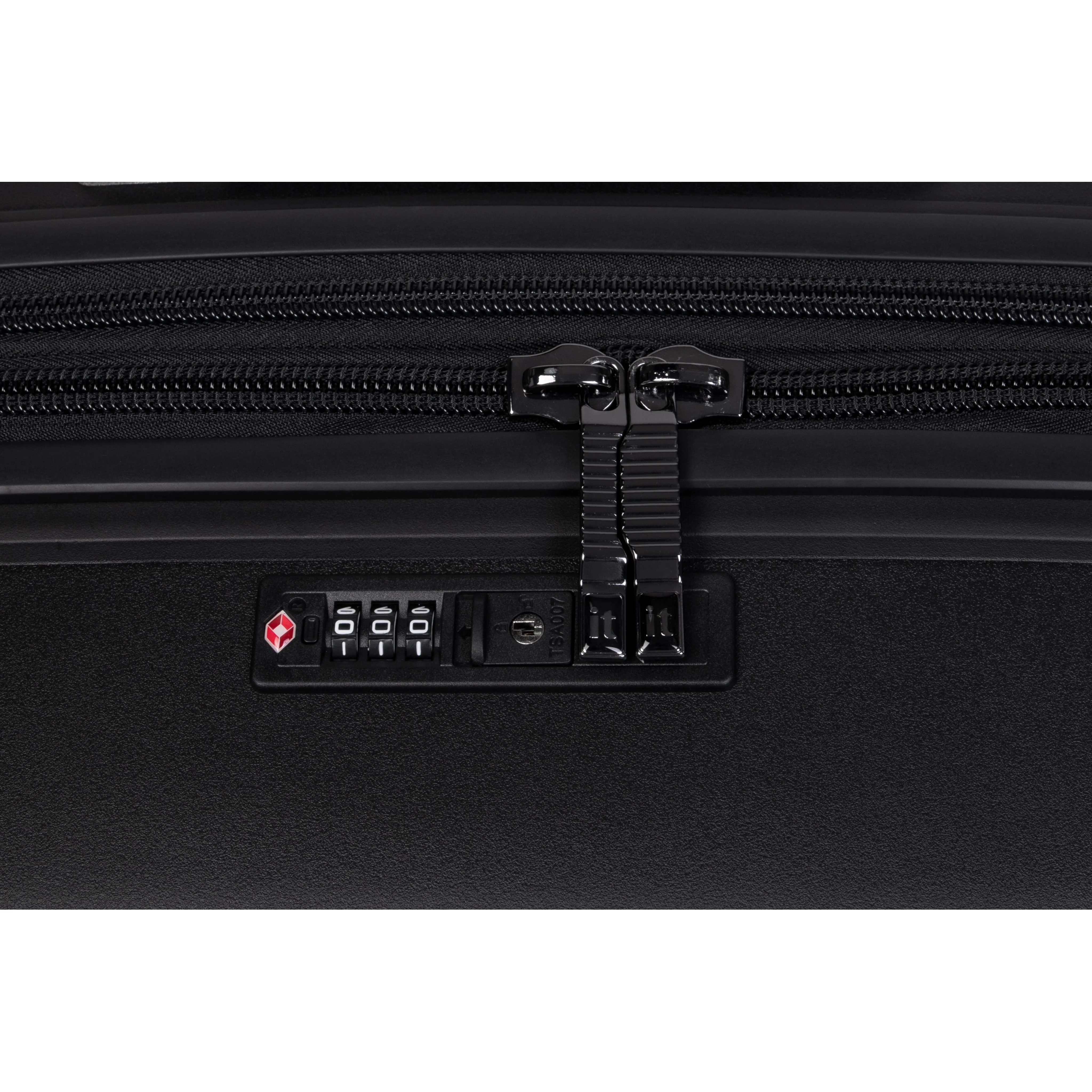 Unanimous 30" Hardside Checked 8 Wheel Expandable Spinner (Black) - Image 9