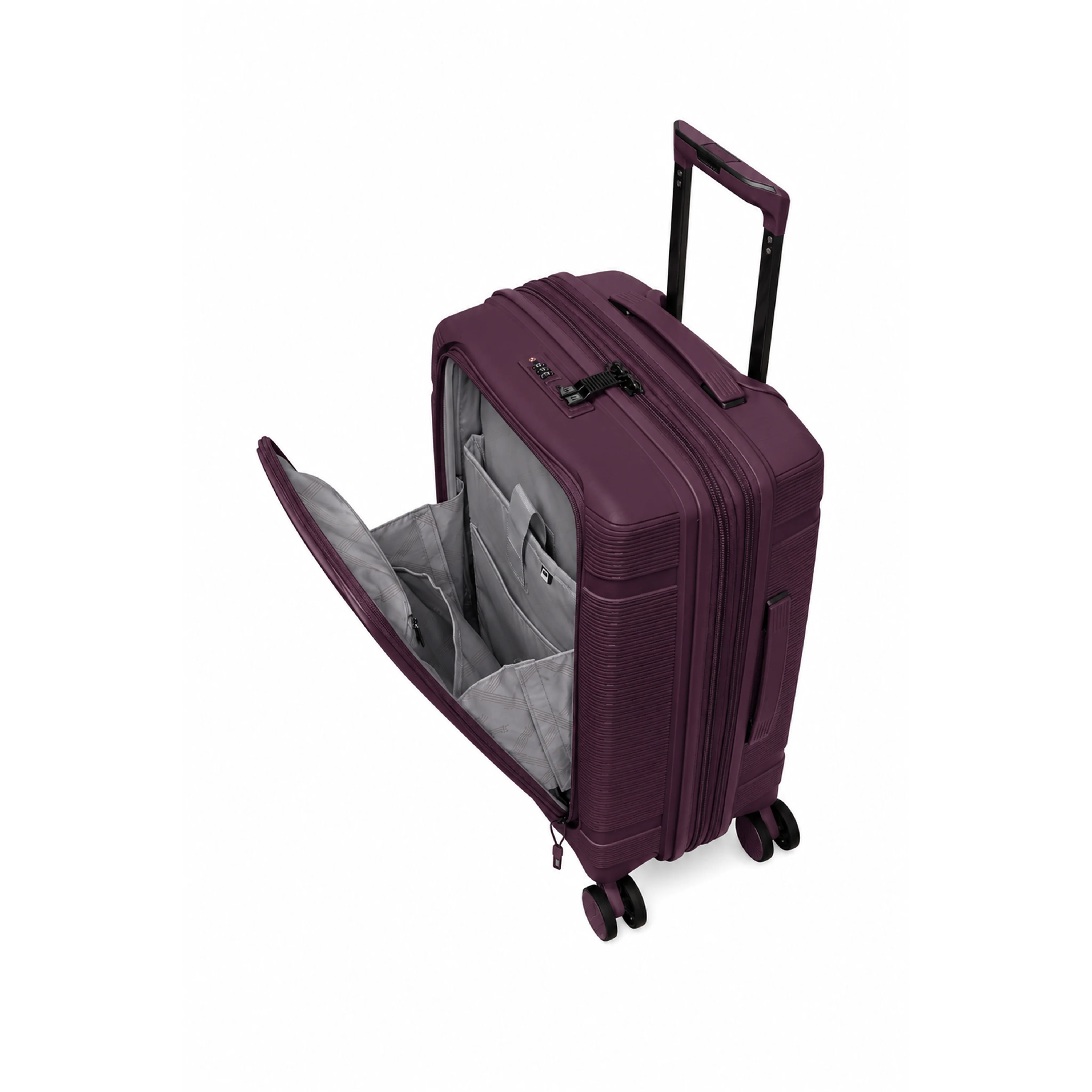 Unanimous 30" Hardside Checked 8 Wheel Expandable Spinner (Fig) - Image 7