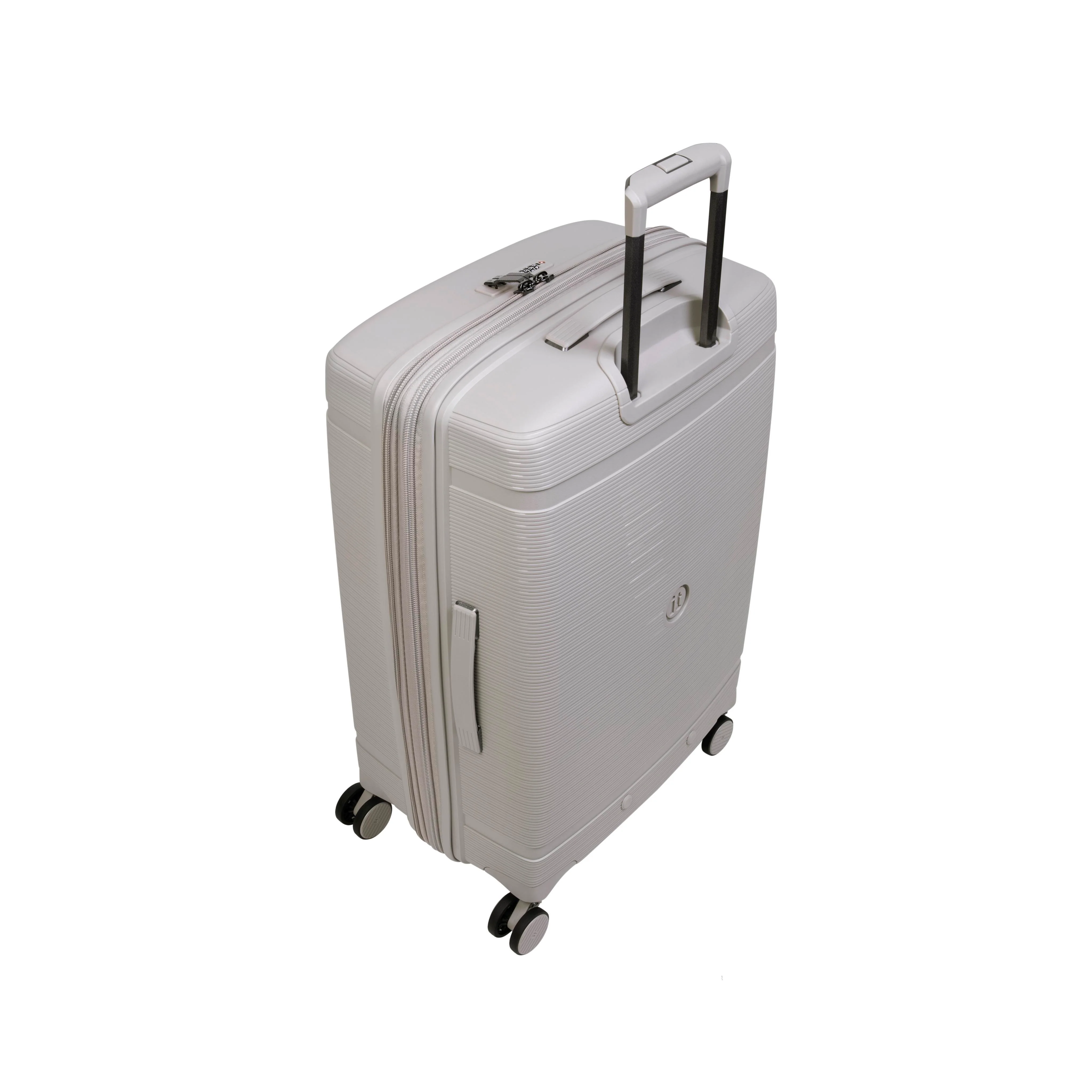Unanimous 30" Hardside Checked 8 Wheel Expandable Spinner (Milk Tea) - Image 4