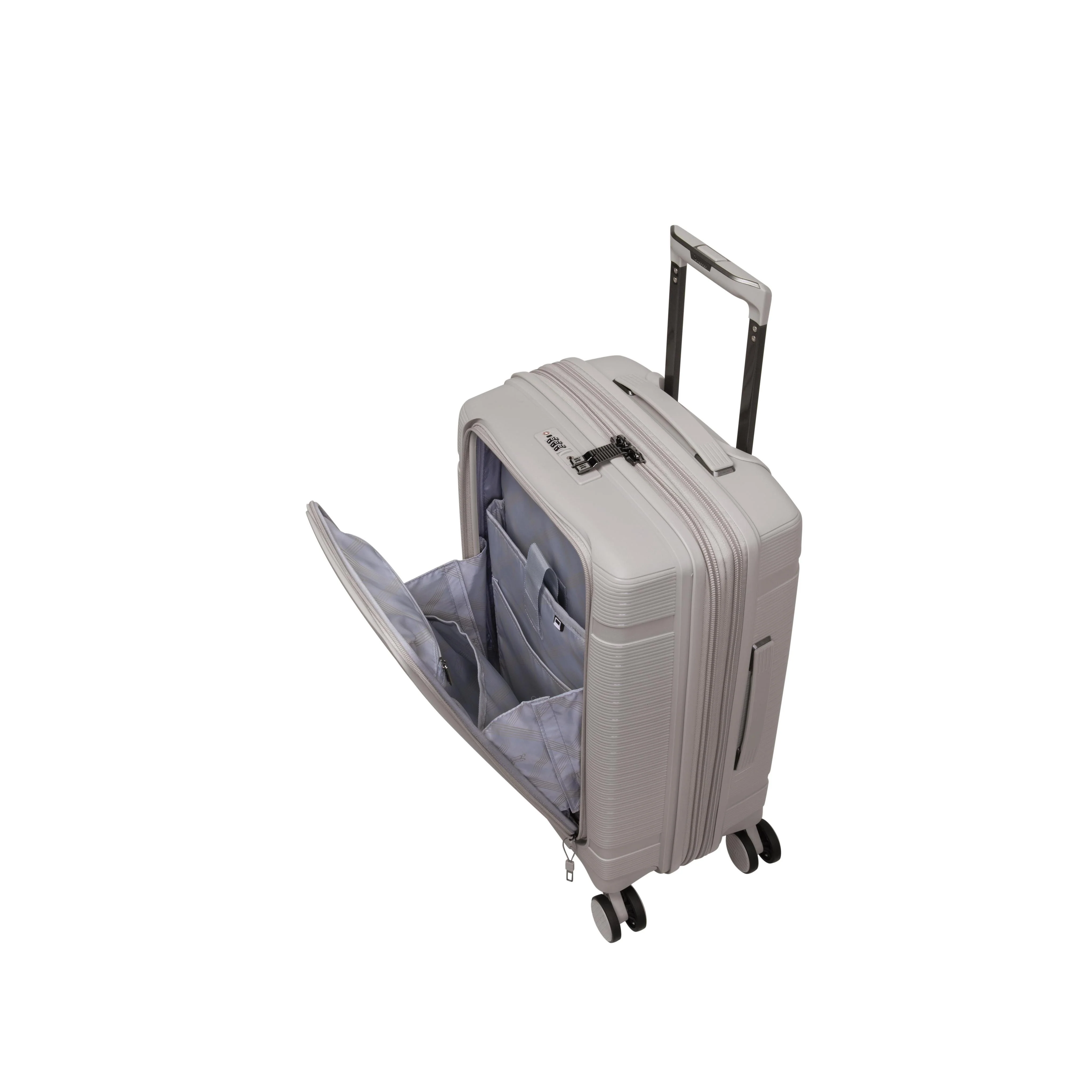 Unanimous 30" Hardside Checked 8 Wheel Expandable Spinner (Milk Tea) - Image 7